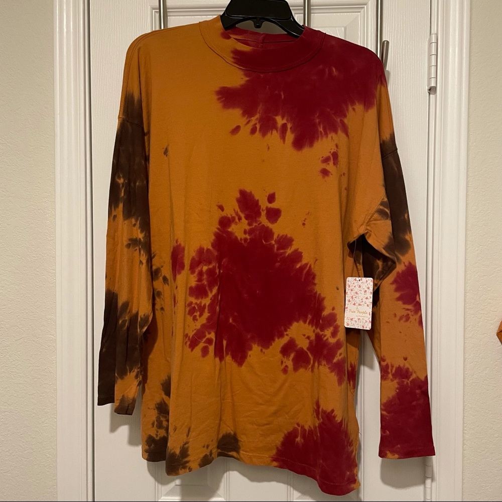 Free People Be Free Tie Dye Top